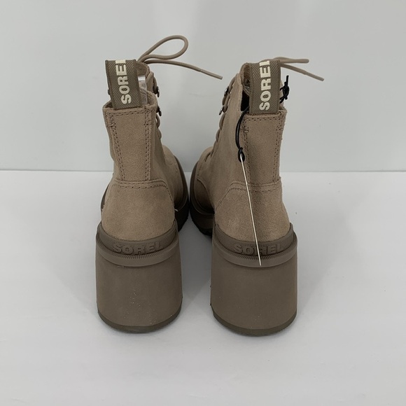 Sorel Hi-line lug boots suede leather waterproof chunky platform Taupe new 10 - Picture 5 of 7